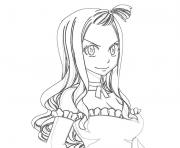 fairy tail mirajane dessin à colorier